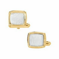 14K Two Tone Men's Cuff Links